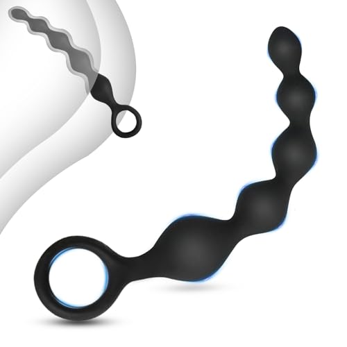 BDSMJOY Analkugeln Analkette Silikone,Analplug für Frauen Männer,Buttplug Plugs Sexspielzeug Analspielzeuge,Sexspielzeug für Paare extrem sex,Sex Spielzeug für die Frau Männer (5 Kugeln)