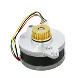 Kleiner Motor, Gleichstrommotor, WMotor 36 runder Schrittmotor, 17 mm dick, 0,9 Grad Schrittwinkel, 36H17HM0404A6 Zweiphasen-4-Draht-Schrittmotor Mini Precision