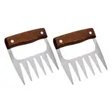 Fleischzerkleinerer aus Metall, Bärenklaue, Fleischzerkleinerer, Bärenklaue, Fleischzerkleinerer aus Metall, Bärenklaue, Fleischhandler, 2 Stück, Fleischkralle, Edelstahl, effizienter Pulled Pork