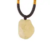 Echtes Rohes Libysches Wüsten Glas,Natürliche Goldene Libysche Wüsten Glas Tektit Halskette,Gelb, Unregelmäßige Form
