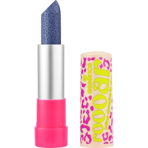 essence roooar colour changing lip glow, Lippenstift, Nr. 01, Pink, farbanpassend, natürlich, vegan, ohne Parabene, ohne Mikroplastikpartikel, Nanopartikel frei, 1er Pack (3.4g)