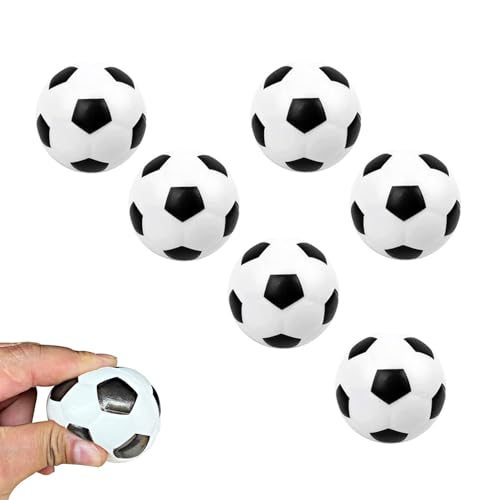 6 Stück Mini Fußball,Mini Sportbälle,Schaumstoffbälle,Stressball Kinder,Softball Fußball,Mini Schaumstoffbälle Kinder,Fußball Stressbälle,Weiche Fussball Klein,Antistressball für Kinder und Erwachsene