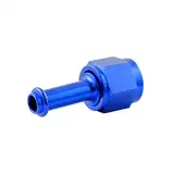 Alu Fitting AN6 Dash 6 auf 8mm Schlauchanschluss Schlauchtülle 9/16-18UNF | Blau