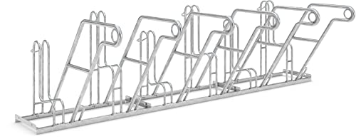 Anlehnparker 4606 XBF | Fahrradständer einseitig | für 6 extra breite Fahrräder | Abwechselnde Hoch-/Tiefeinstellung | erweiterbar | Dreifke®