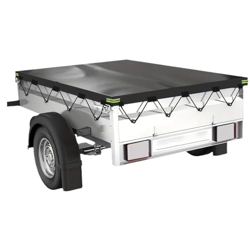 rongweiwang Robuste Anhängerabdeckung für Outdoor Abenteuer aus wasserdichtem Oxford Stoff und dickem PVC Gewebe aus Polyester