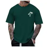 Tshirt Mit Aufdruck, Shirt Herren Kurzarm Weiss, Casual Rundhals Tshirt Mode Lose Tops Premium Funktions Sportshirts Fashion Streetstyle Oberteile Hip Hop Streetwear