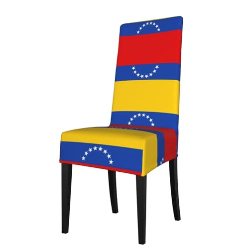 Stretch-Stuhlbezug mit Flagge von Venezuela, für Restaurant, hohe Rückenlehne, abnehmbar, Hotel, Zeremonie, Hochzeit