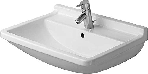 Duravit Waschbecken Starck 3 Breite 55cm 1 Hahnloch, weiss 300650000, 300650000