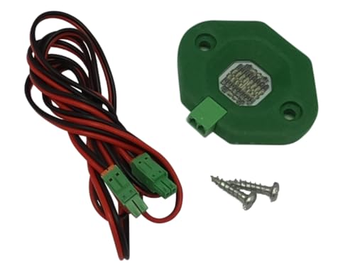 Chicken Cooper Externes Lichtmodul als Zubehör zum Solar Hauptgerät, als Anlocklich geeignet, mittels Kabel frei platzierbar, für Ihre Hühnerklappe nachrüstbar (Standard, Grün)