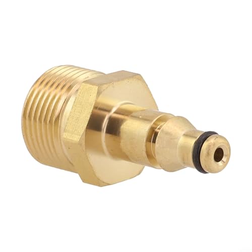 M22 Quick Connect Adapter für Hochdruckreiniger, wandelt Außengewinde um, Messingkonstruktion (für Laugung)