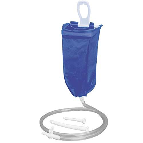 Reiseirrigator 2 Liter Set - blau - das ideale Einlauf Set zur Darmspülung auf Reisen