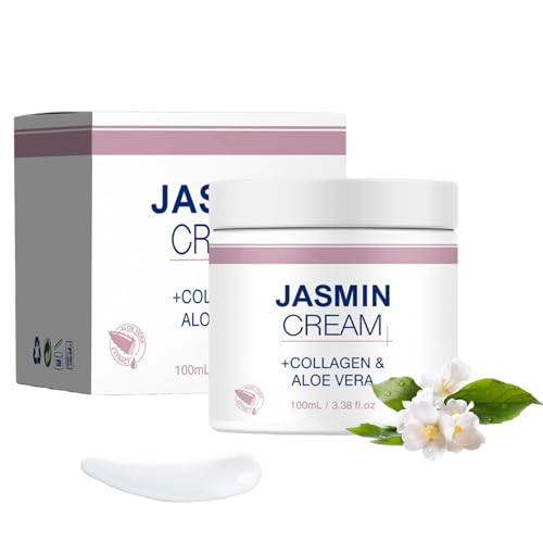 1 Stück Jasmin Salbe Augen Aktiv-Jasminsalbe, 100ml Jasmin Salbe Jasminsalbe Eye Cream mit Collagen Augenringe Schlupflider, Augenringe Entfernen, Jasmin Salbe Eye Cream mit Collagen