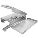 AZIDWERYQ Knochenschneider, Edelstahl Manual Fleischschnitzel mit Skala und Lebensmittelschale, arbeitssparender Fleischschneider mit Nicht-Schlupfgriff und Saugnapfbecher für die Küche