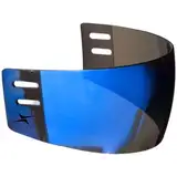 TronX S30 Hockeyhelm-Visier, verspiegelt, kratzfest, beschlagfrei, Blau