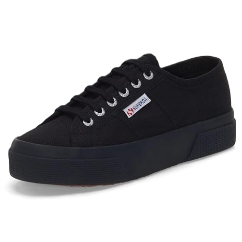 Superga Unisex 2740 Platform Oxford-Schuh, Full Schwarz, 38 EU