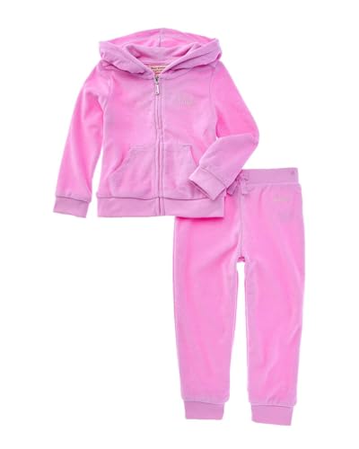 Juicy Couture Mädchen 2pc Jog Jogging-Set, Cj Purple, 4 Jahre