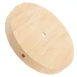 Tofficu Lampensockel Aus Holz Für Lampenreparatur Tischlampe Holzsockel 1 Packung Kreisförmiger Massivholzsockel Holz-Schreibtischlampenständer Ersatz E27E14 (Durchmesser 100 Mm)