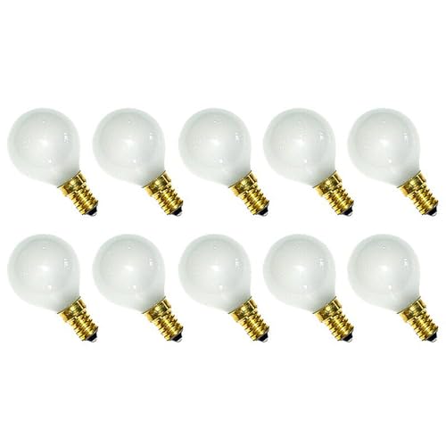 NCC-Licht 10 Stück Tropfenlampe Kugel matt E14 40W warmweiß dimmbar 230V