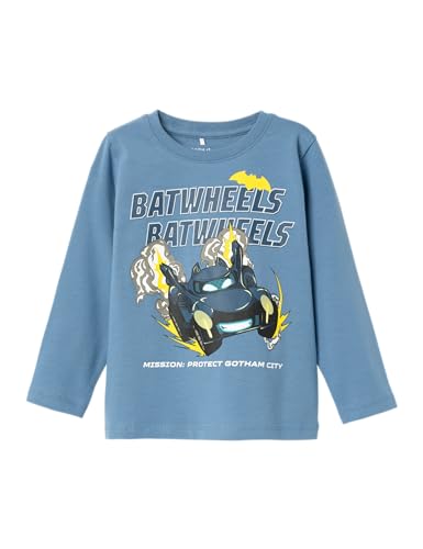 NAME IT Jungen Nmmjatzy Batwheels Top Noos Wab Langarmshirt, Coronet Blue, 110 EU