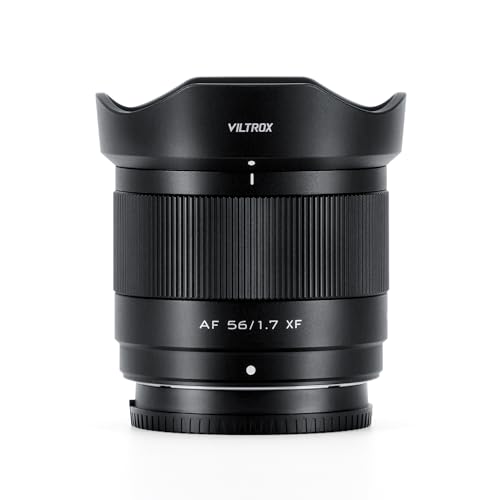 VILTROX 56mm f1.7 XF, 56mm f/1.7 X-Mount APS-C AF Objektiv für Fuji x Mount, Standard Prime Objektiv für Fujifilm X-Mount Kamera X-T5 X-T4 X-T30 II X-S10 X-T200 X-T30 X-H1 X-H2 X-T3 X-T100