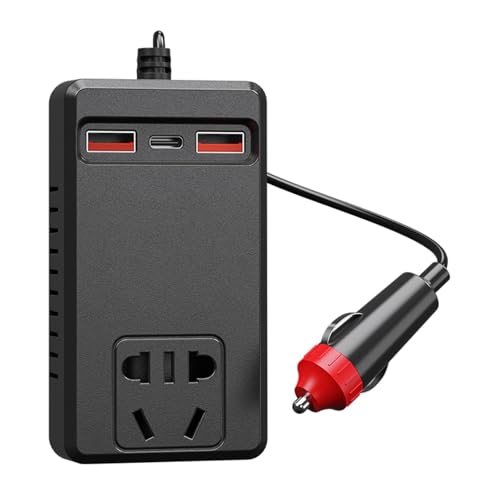 Auto Leistungskonverter 150W Mit 2 Elektrogeschäften 4 Schnelle Ladungen USB Anschlüsse Überladungsschutz Für Autowagen Geeignet