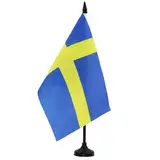 AZ FLAG - Tischflagge Schweden - 21x14 cm - Schwedische Tischfahne 14 x 21 Cm - Flaggen