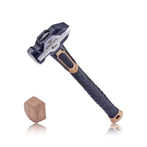 Spec Ops Tools Schmiedehammer, 1,8 kg Vorschlaghammer mit abnehmbarer weicher Schlägelkappe und stoßabsorbierendem und vibrationsdämpfendem Griff aus zwei Materialien, 3% an Veteranen gespendet,