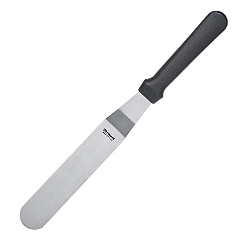 Westmark Profi-Winkelpalette/Konditorenmesser, Gewinkelt, Flexibel, Klingenmaß: 3 x 14 cm, Länge: 29,5 cm, Rostfreier Edelstahl/Kunststoff, Master Line, Schwarz/Silber, 31262270