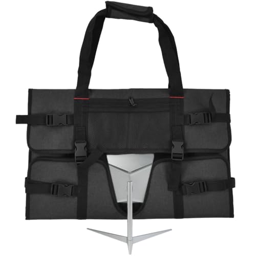 YOPOTIKA Monitor-Tragetasche, Schutzhülle, Staubschutz für 24-Zoll LCD-Bildschirme, Schwarz, 70x55cm, Modern