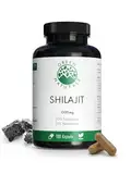 Shilajit Original Himalaya - WICHTIG: 13.000 mg Shilajit pro Tagesdosis (10:1 Extrakt) +50% Fulvinsäure +12% Huminsäure - 3 Monate Vorrat -180 Kapseln - 100% Vegan & Ohne Zusätze