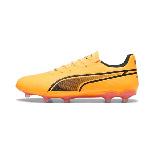 PUMA Erwachsene King PRO FG/AG Fußballschuhe 47Sun Stream Black Sunset Glow Orange Pink