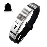 IKOPFLN 1 Stück C r7 Armband, Silber Nummer 7, Fußball-Trikot-Arm band, 7 Fußballsport Silikonarmband, Fußball Armband Set,Geschenke Für Fußballfans Ostern Geschenk
