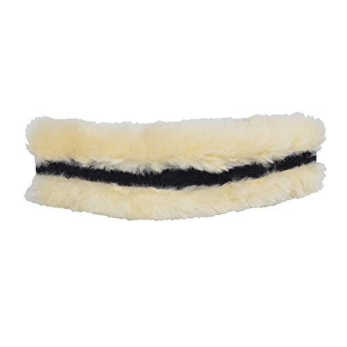 Collegiate ComFiTec Replacement Sheepskin Bridle Accessory Warmblood Black White