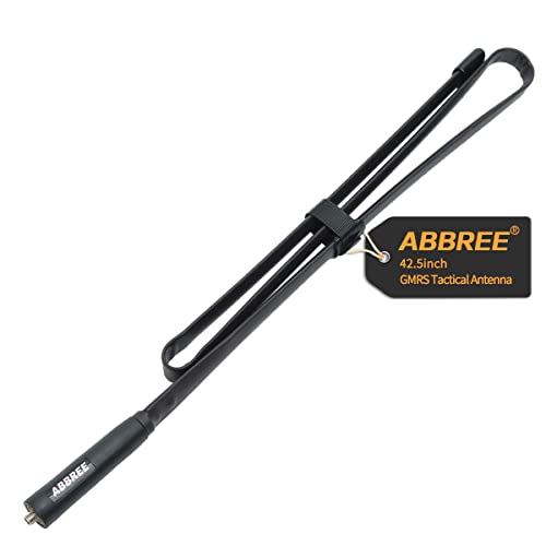 ABBREE GMRS Radioantenne, 108 cm, SMA-Buchse, CS, taktische Antenne für Baofeng UV-5R AR-152 UV-82 BF-888S und GM-15 Pro GMRS GM-5RH TD-H3 Radioantennen