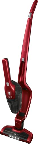 AEG Ergorapido CX7-2-45AN 2in1 Akku-Staubsauger / beutellos / Tierhaardüse / bis zu 45 Min. Laufzeit / freistehend / 180° Drehgelenk / Bürstenreinigungsfunktion / LED-Licht / rot / Exklusiv bei Amazon