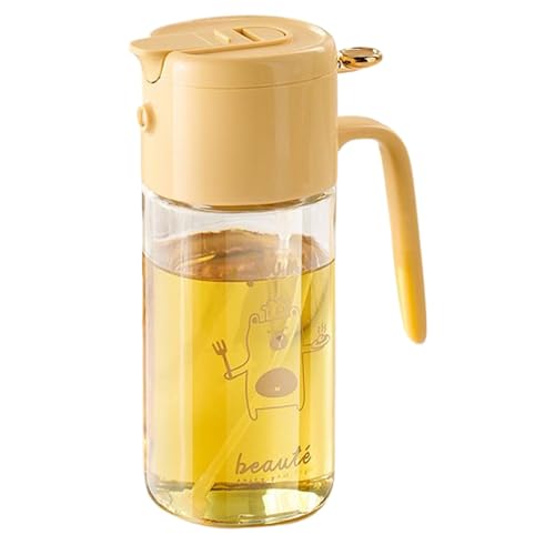 Glasöl Pfanne für, Olivenöl Spender Flasche - 2 In 1 Öl-Lagerung Spender Flasche - Eingebaute Dichtringe Gadgets für, Grills im Freien, Picknick, Camping