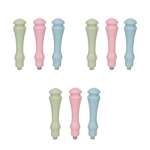 9 PCs Entfernbarer Stempelgriff mit Omic -Design und Hochglanzh