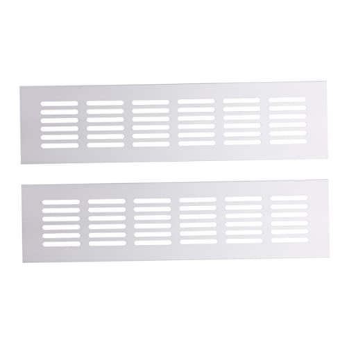 Vaguelly 2Stücke Aluminiumlegierung Belüftungsgitter Für Schränke Praktische Und Langlebige Möbelentlüftung Für Schuhschränke Kleiderschränke Und Lagerorte