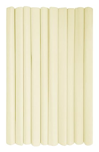 Interdruk - Crepe Paper Rolls for Kids, DIY and Decorations - Pack of 10 Reels (50cm x 200cm, 28g/m2) - 02 Creamy, 02 Cremig