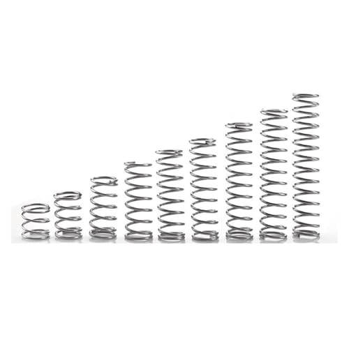 10 Stück 1,2 mm Edelstahl Mikro kleine Druckfeder Außendurchmesser 12 mm/13 mm Länge 10 mm bis 50 mm(35mm,13mm)