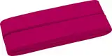 Unifarbenes Schrägband, Baumwolle, vorgefalzt, 20 mm breit - 10 Meter Länge, Pink