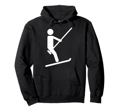 Ski Schlepplift Pullover Hoodie