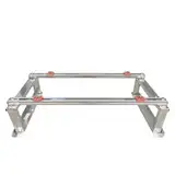 YUZDNM Stützhalterung Für Klimaanlage, Kondensatorhalterung Aus Edelstahl, Robuster Bodenständer Für Mini-Split-Klimaanlage, Universelle AC-Halterung, Wärmepumpenbasis(94x50x24CM)