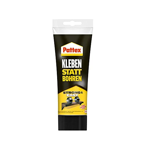 Pattex Montagekleber Kleben statt Bohren, starker Kraftkleber für sofortigen Halt, universell einsetzbarer Baukleber, Kleber mit hoher Endfestigkeit, 1 x 250g