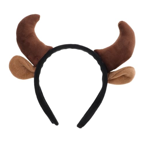 BESPORTBLE Entzückende Kuhohren Stirnband Für Kindershows Lustiges Make -up -stirnband Süße Haarzubehör Für Mädchen Tier Spa Haarband Für Frauen