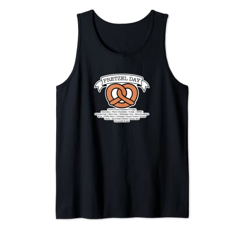 Brezel Day Funny Toppings Liste Geschenk für einen Papierverkäufer Tank Top