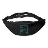 Spreadshirt Personalisierbare Bauchtasche Selbst Gestalten Mit Foto Oder Text Wunschmotiv Gürteltasche, One Size, Schwarz