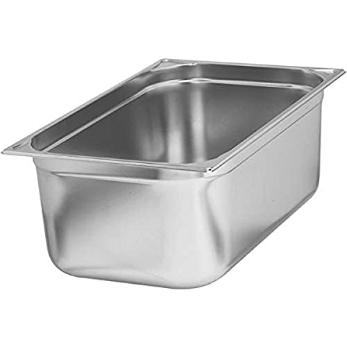 APS 81106 GN-Behälter 1/1, Gastronormbehälter Edelstahl rostfrei/Abmessungen 32,5 x 53 cm/Tiefe 150 mm/Volumen 20 Liter