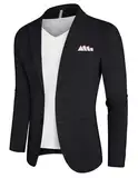 PJ PAUL JONES Herren Freizeit Anzugjacke Sakko Slim Fit Business Sakkos Klassisch Sportlich Anzug Jacke Schwarz S