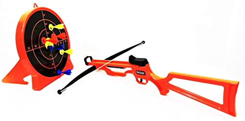 Petron SURESHOT Combo Pack Crossbow Kinder Armbrust + Zielscheibe, orange/schwarz (1 Set)